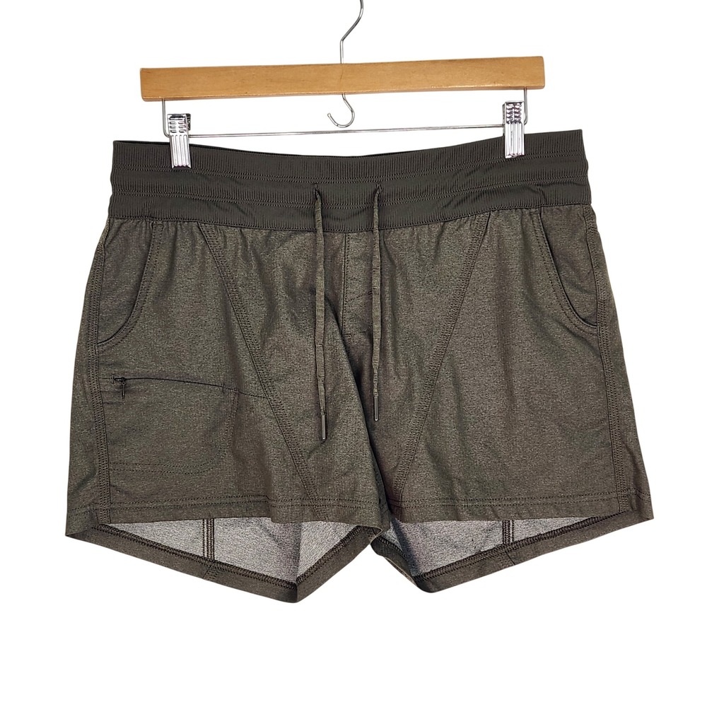 The North Face Aphrodite 2.0 Shorts Womens Large Olive Green Hiking NF0A2UO7